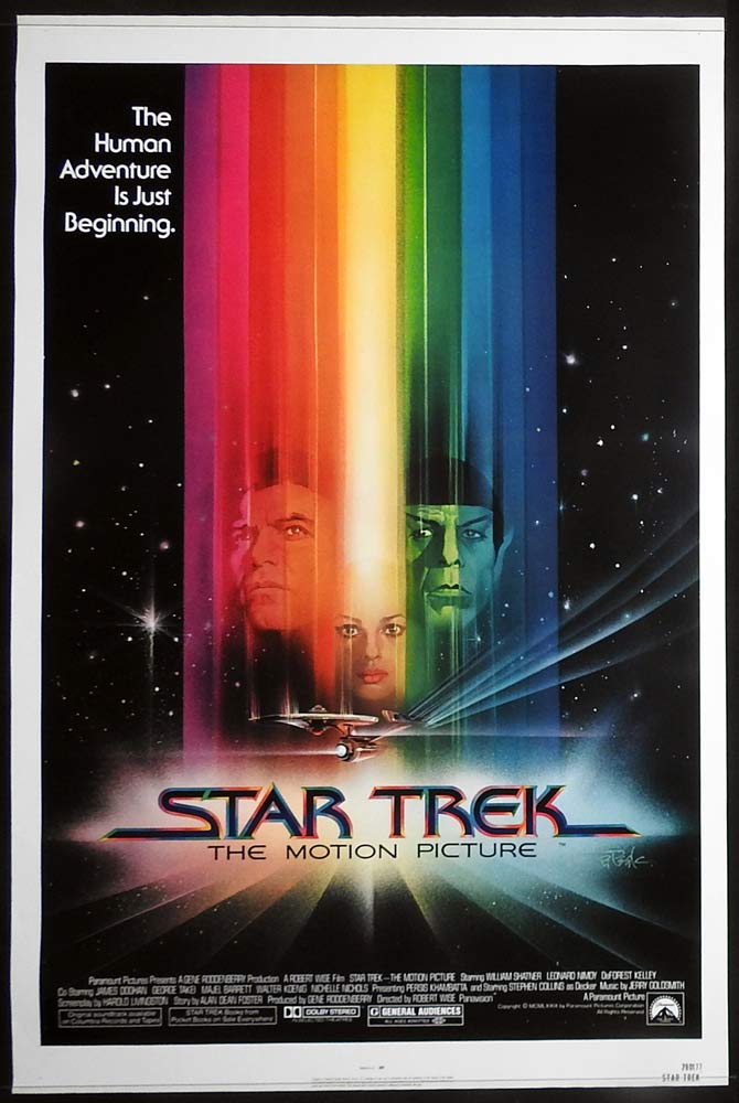 STAR TREK THE MOTION PICTURE Original US One sheet Movie poster William Shatner Leonard Nimoy