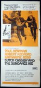 BUTCH CASSIDY AND THE SUNDANCE KID Original 1970sr Daybill Movie Poster Paul Newman Robert Redford