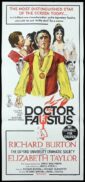 DR FAUSTUS Original Daybill Movie Poster Richard Burton Elizabeth Taylor