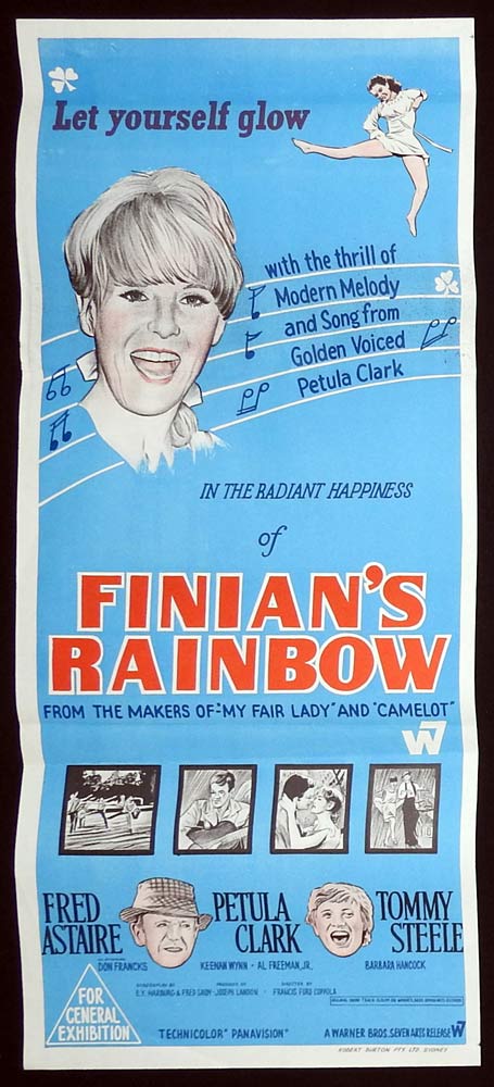 FINIAN’S RAINBOW Original Daybill Movie poster Petula Clark Fred Astaire