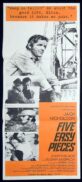 FIVE EASY PIECES Original Daybill Movie poster Jack Nicholson Karen Black