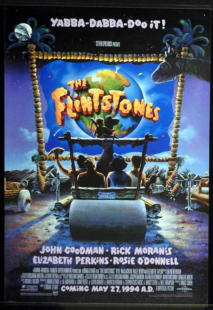 THE FLINTSTONES Original US One sheet Movie poster John Goodman Rick Moranis