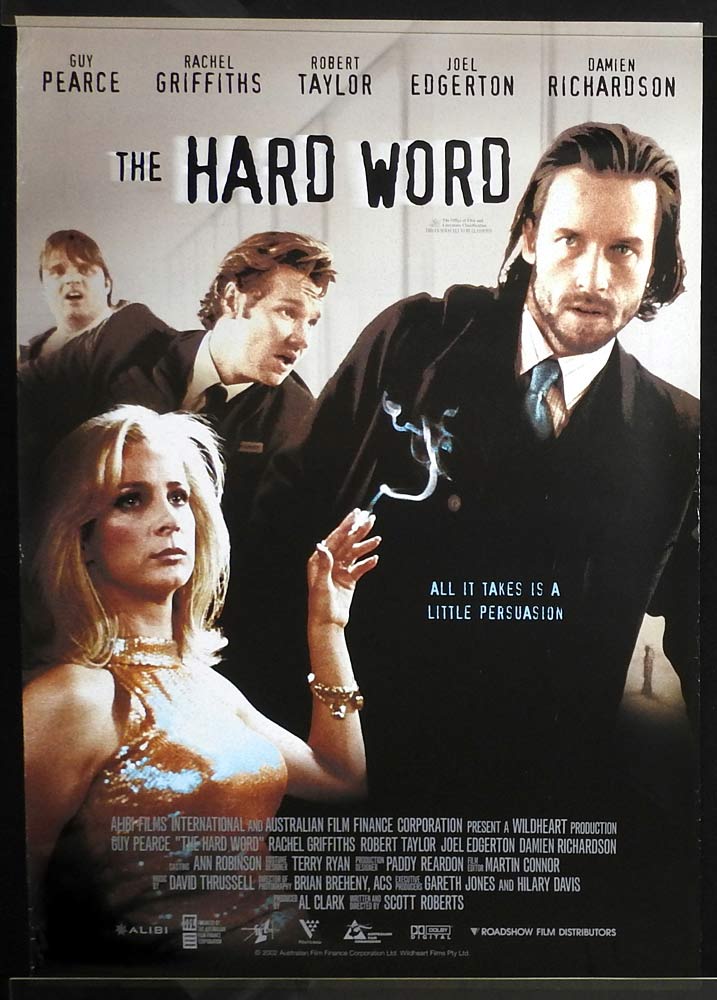 THE HARD WORD Original One sheet Movie poster Guy Pearce Rachel Griffiths