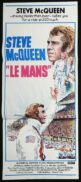 LE MANS Original Daybill Movie poster Steve McQueen Motor Racing