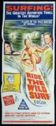 RIDE THE WILD SURF Original Daybill Movie poster Fabian Shelley Fabares Surfing