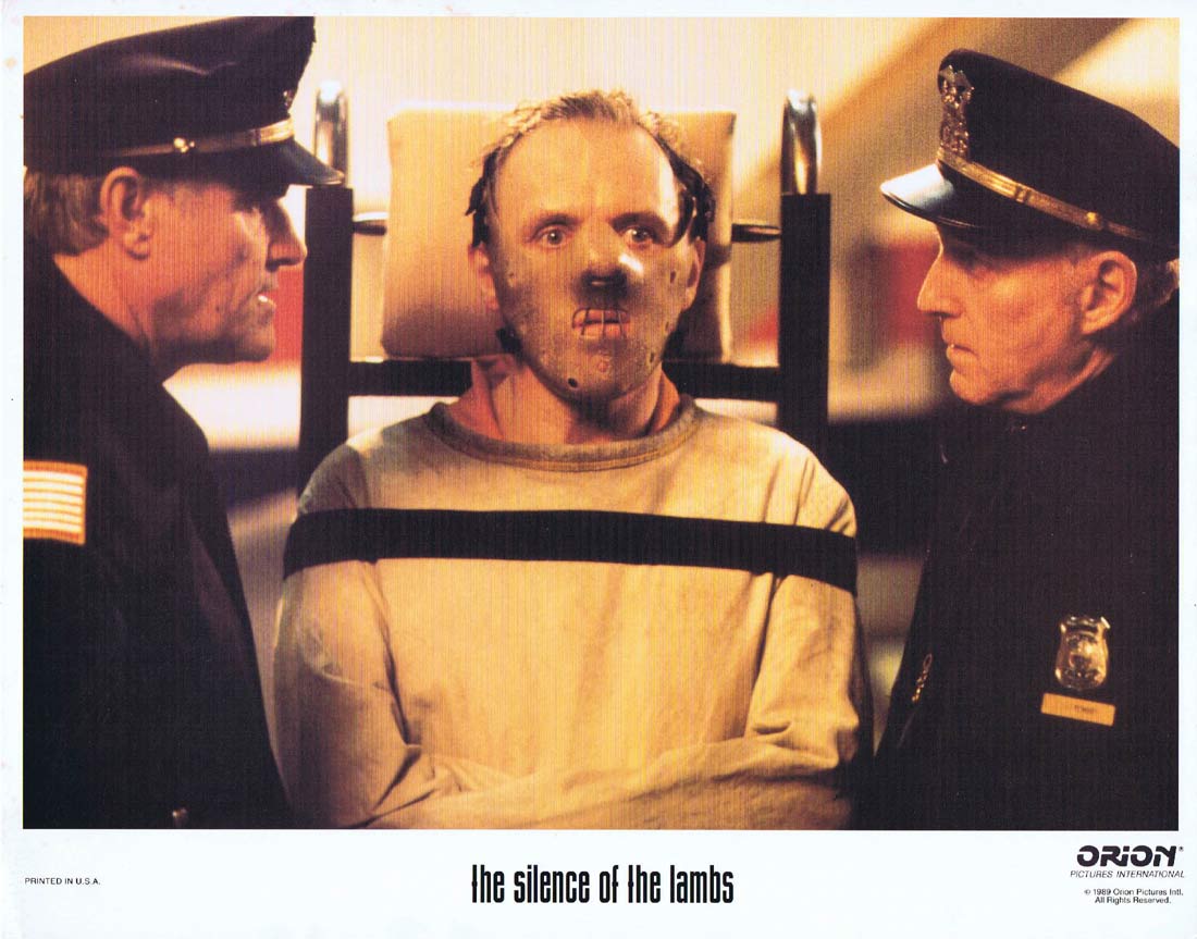 SILENCE OF THE LAMBS Original Lobby Card 1 Jodie Foster Anthony Hopkins