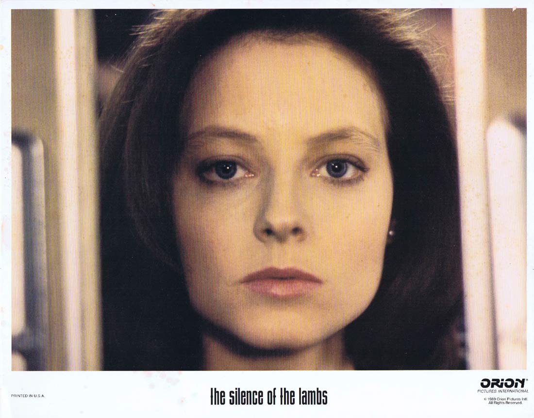 SILENCE OF THE LAMBS Original Lobby Card 4 Jodie Foster Anthony Hopkins