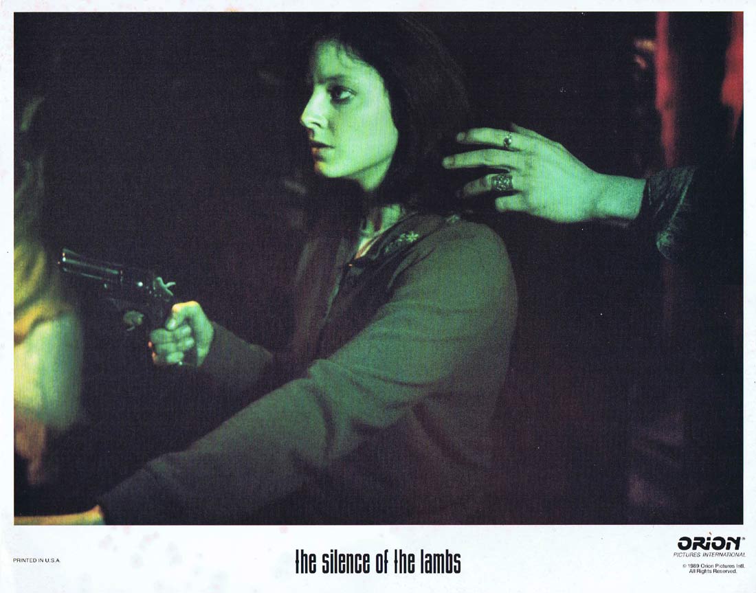 SILENCE OF THE LAMBS Original Lobby Card 5 Jodie Foster Anthony Hopkins