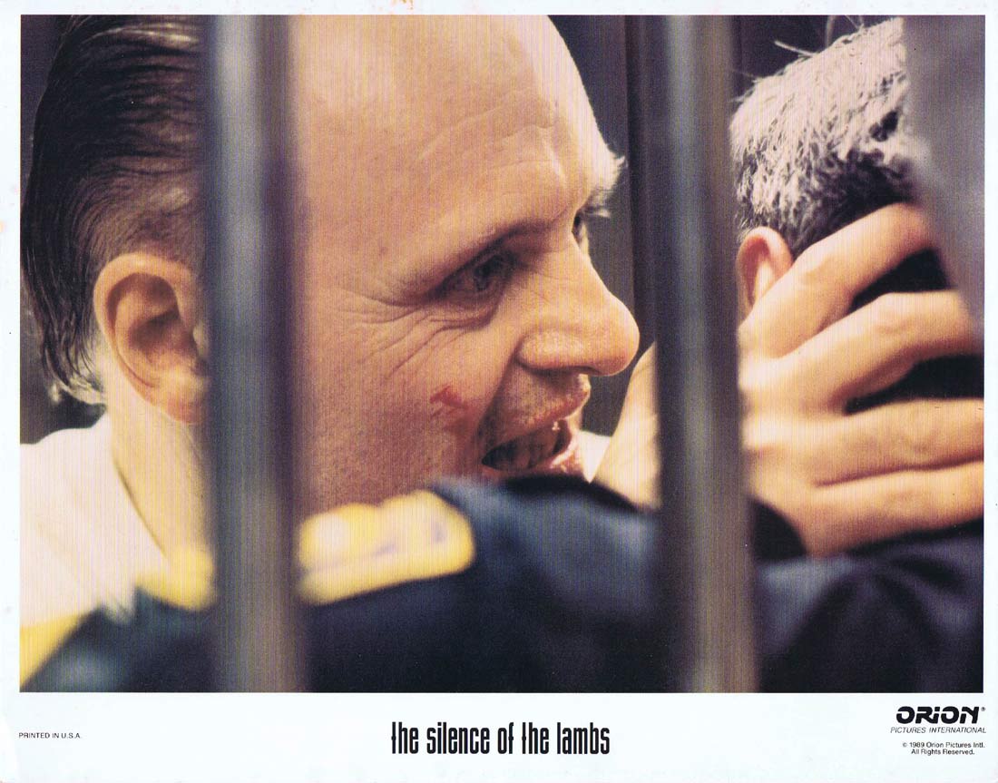 SILENCE OF THE LAMBS Original Lobby Card 6 Jodie Foster Anthony Hopkins