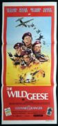 THE WILD GEESE Original Daybill Movie poster Roger Moore Richard Burton