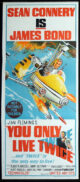 YOU ONLY LIVE TWICE Original Daybill Movie Poster Sean Connery James Bond